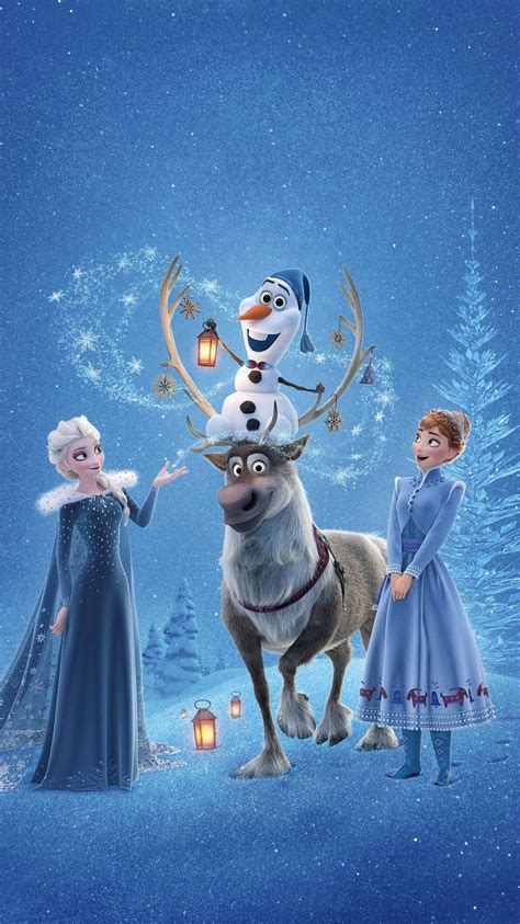 Download Disney Christmas iPhone Frozen Movie Characters Wallpaper ...