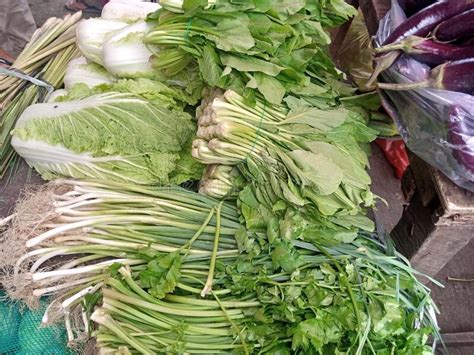 Various Vegetables Sold in Traditional Markets Stock Photo - Image of ...