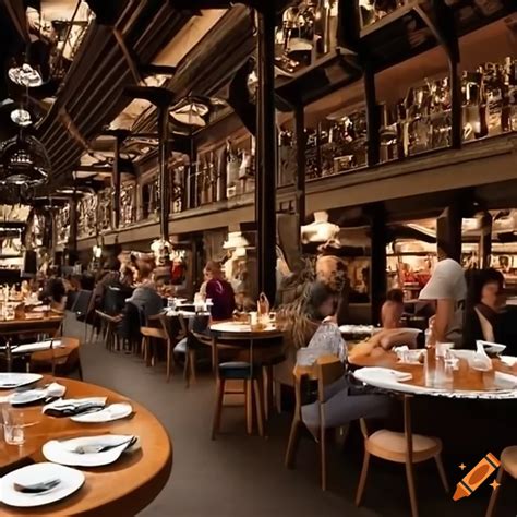 Busy Restaurant Interior