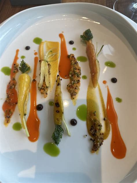 A Beautifully Plated Dish, Likely from a Fine Dining Restaurant Stock ...