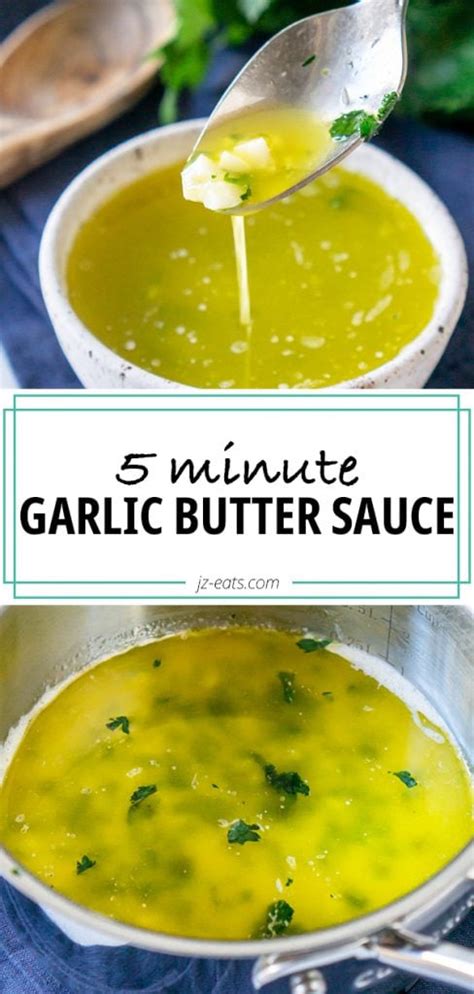 5 Minute Garlic Butter Sauce Recipe - Great for Seafood, Steak &amp; Pasta ...