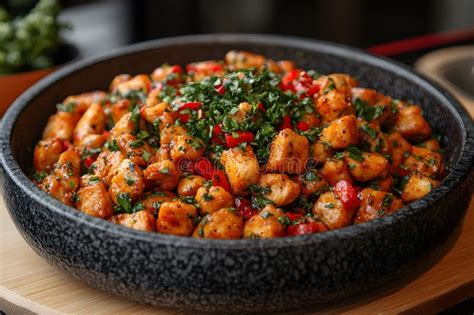 Spicy Garlic Herb Gnocchi Dish Perfect for Italian Cuisine and Food ...