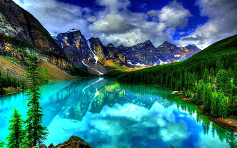 Most Beautiful Places In The World Hd Wallpaper - Moraine Lake (#294363 ...