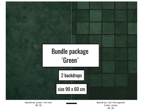 Flatlay Backdrop Bundle Green for Food, Product, Instagram and Flat Lay ...