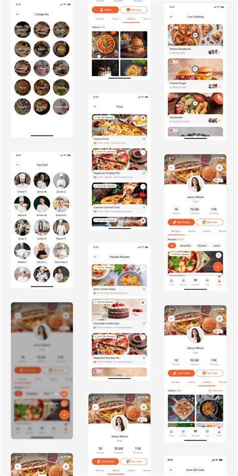 Recipe Mobile App UIUX Design | Food Recipe App Design | Application ...