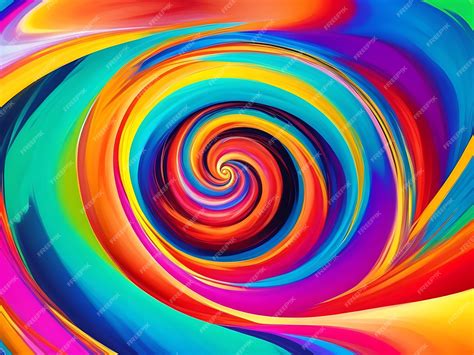 Premium Photo | Create a swirling vortex of intense and vibrant colors