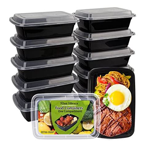 I Tested the Best Black Meal Prep Containers for Easy and Stylish Meal ...