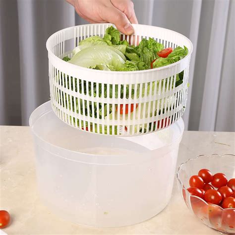 5L Salad Spinner Vegetable Dryer Drainer Strainer ... – Grandado