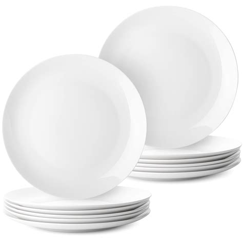 Buy BTaT- White Dinner Plates, 10.5 inch, Set of 12, White Plates ...