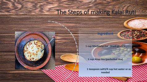 Traditional food presentation | PPTX