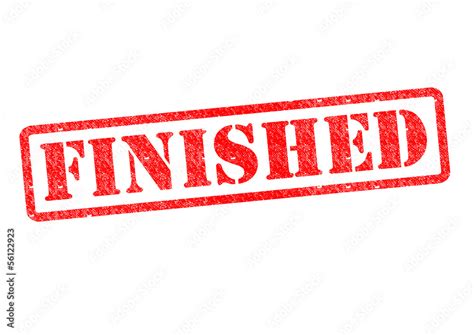 FINISHED Stock Illustration | Adobe Stock