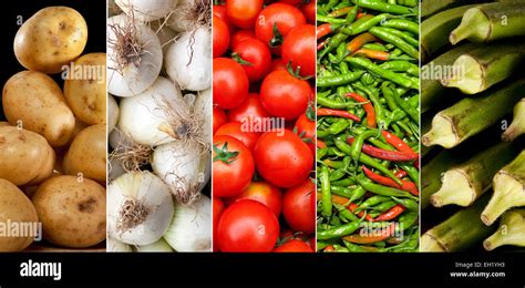 A selection of fresh vegetables - cooking ingredients Stock Photo - Alamy