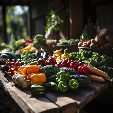 Premium AI Image | Local market fresh vegetable