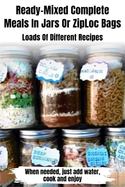 Ready- Mixed Complete Meals In Jars - Loads Of Recipes!