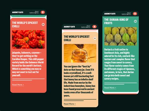 Food Facts - Mobile - Awwwards