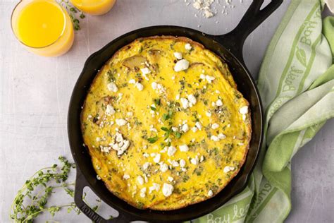 Potato Frittata with Thyme &amp; Goat's Cheese - Chocolates &amp; Chai