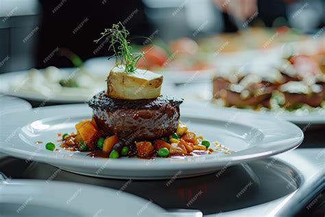 Premium Photo | Artistry of a beautifully plated dish in a fine dining ...