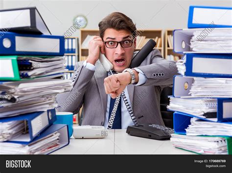 Busy Businessman Under Image & Photo (Free Trial) | Bigstock