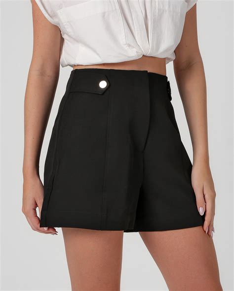 Riachuelo | Short feminino alfaiataria cintura alta preto | AK by Riachuelo