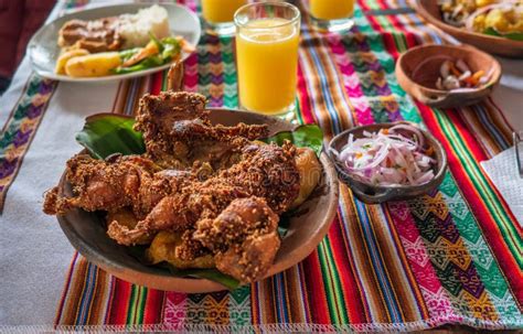 Traditional Delicious Latin American Food - Fried Guinea Pig or Cuy ...